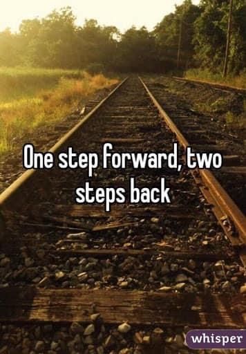 One step forward and two steps backš¢