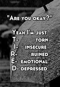 I'm so tired