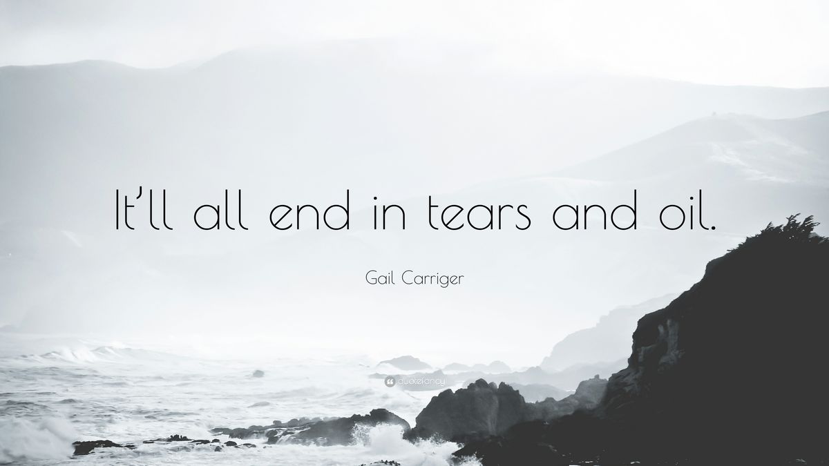 It will all end in tears🥲