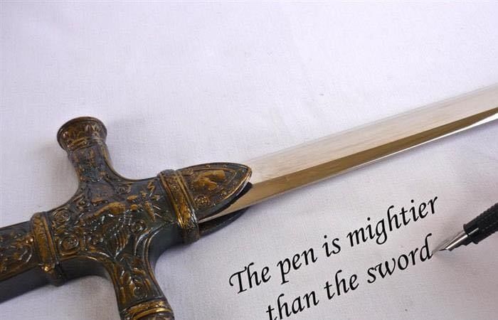 ‘The pen is mightier than the sword’ ❤️