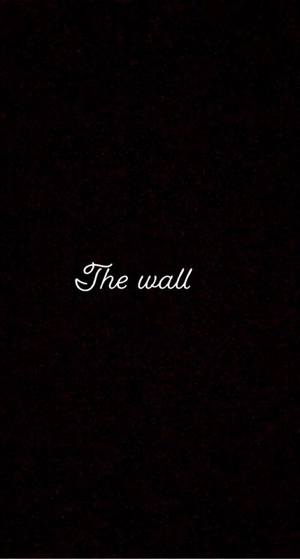 The wall 