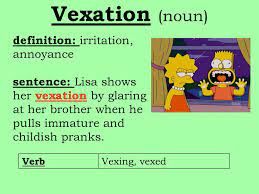 Vexation at self - regarding avoidable altercation...