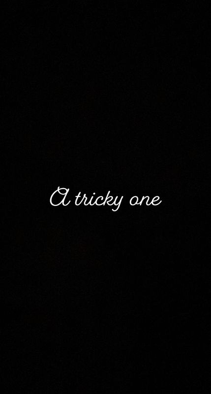 A tricky one