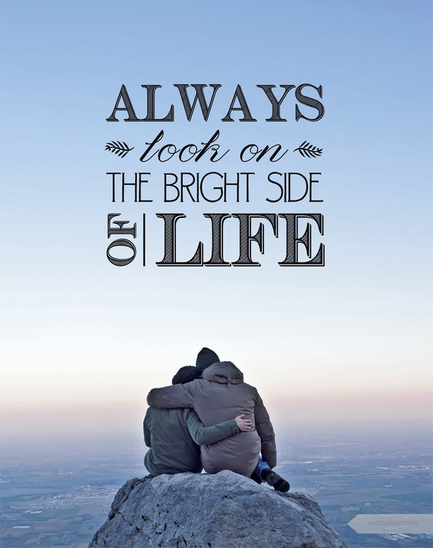 “Look on the bright side of life!!”😢