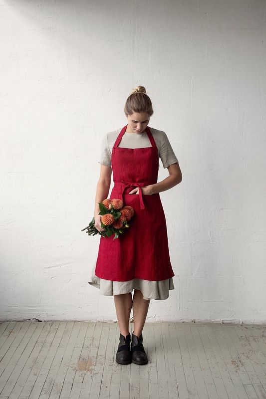 SHE WORE A RED APRON