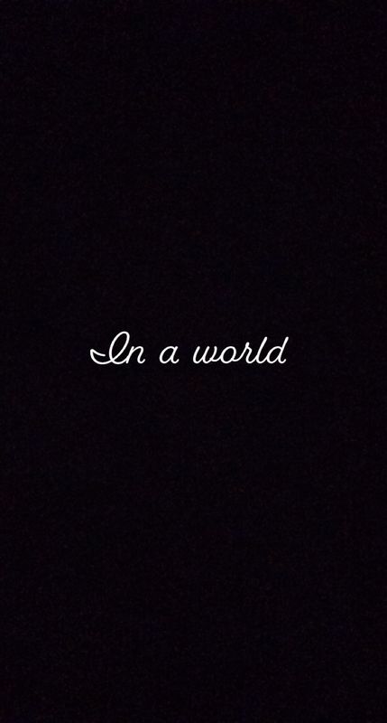 In a world