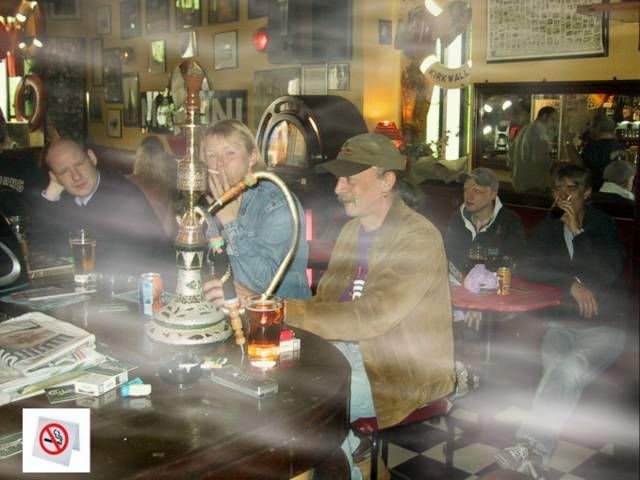 Smoke rings in the dark