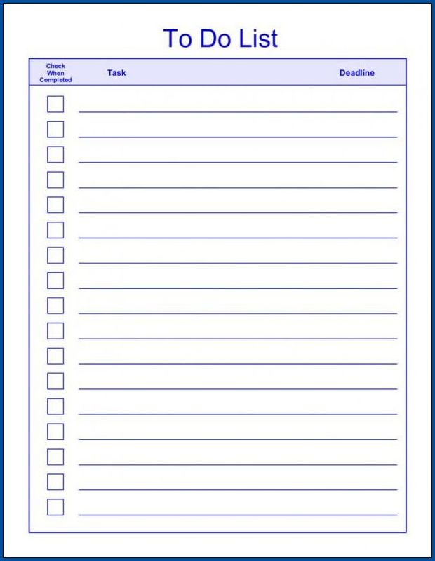 TO DO LIST