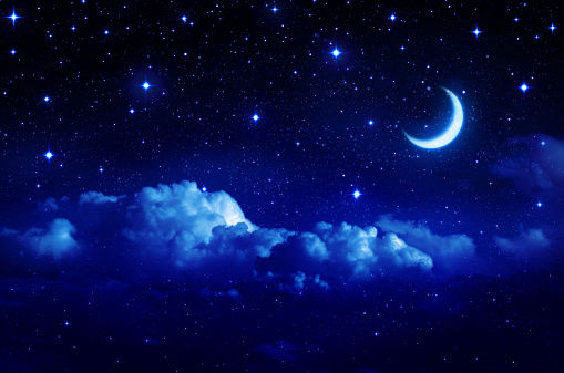 Enchanting Moon and Stars