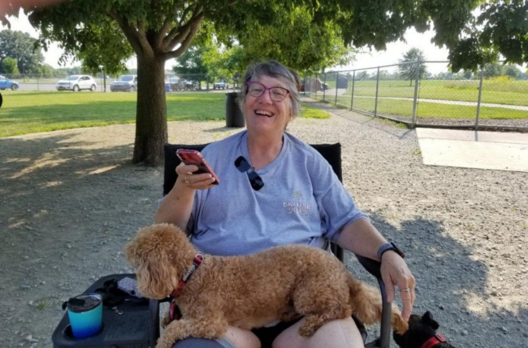 Our Friends Joanne and Snickers