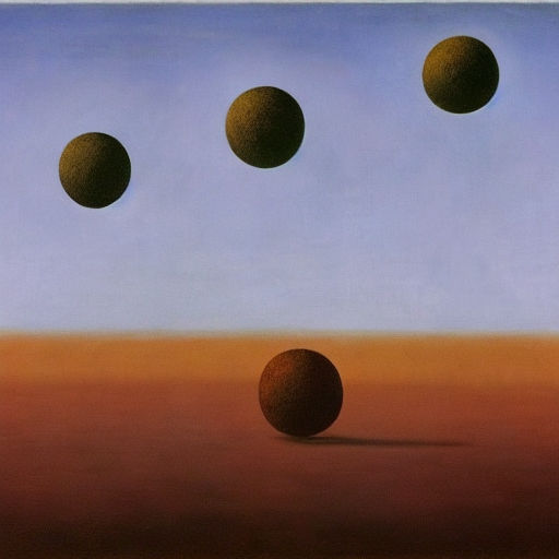 Floating Spheres (Magritte's 'Voice of Space')