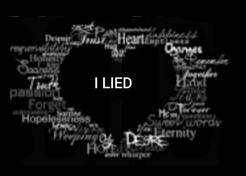 I LIED