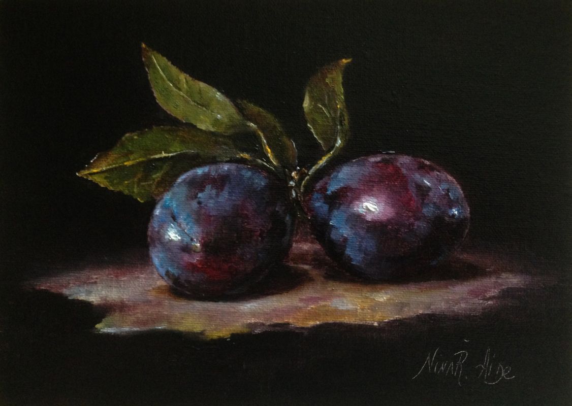 a plum has a stone heart and...