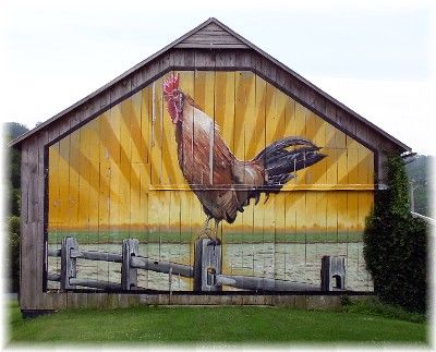 in a barn in a hole there slept a golden rooster