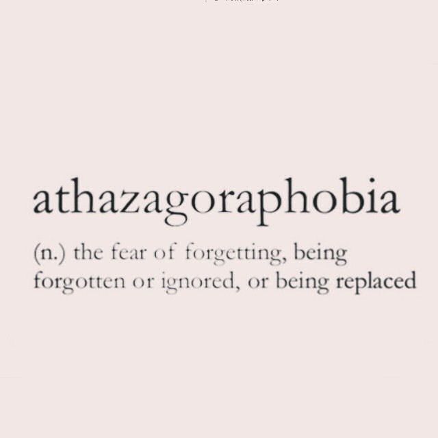 Athazagoraphobia