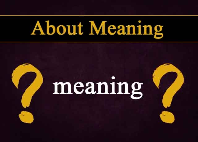 Meaning