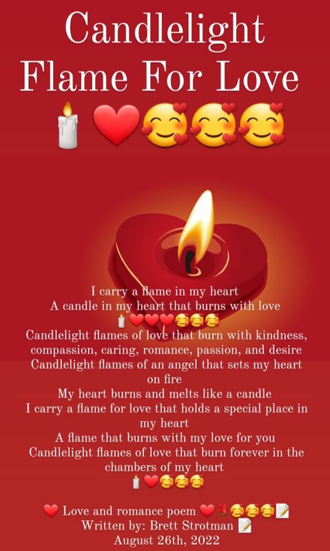 Candlelight Flame For Love 