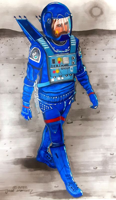 2035 S.E.A. Mars Astronaut Spacesuit Concept (Re-Designed)