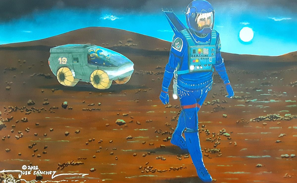 2035 : Blue Sunset on Mars (aka Foot Patrol)