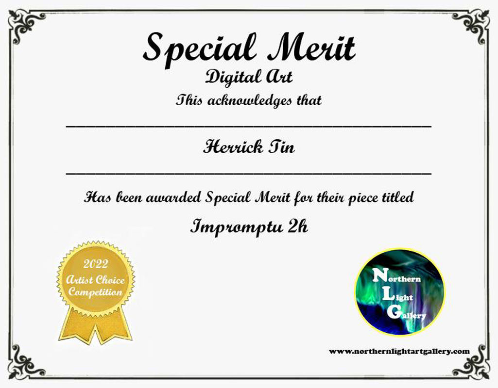 Digital Art Certificate Art by Herrick Tin