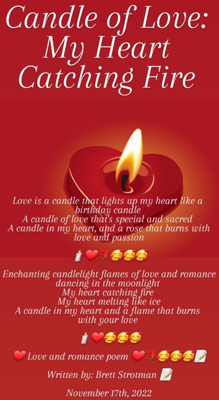 Candle of Love: My Heart Catching Fire