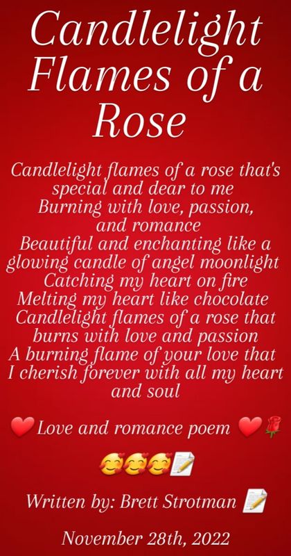 Candlelight Flames of a Rose