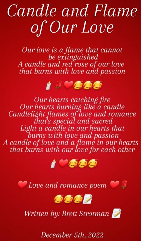 Candle and Flame of Our Love