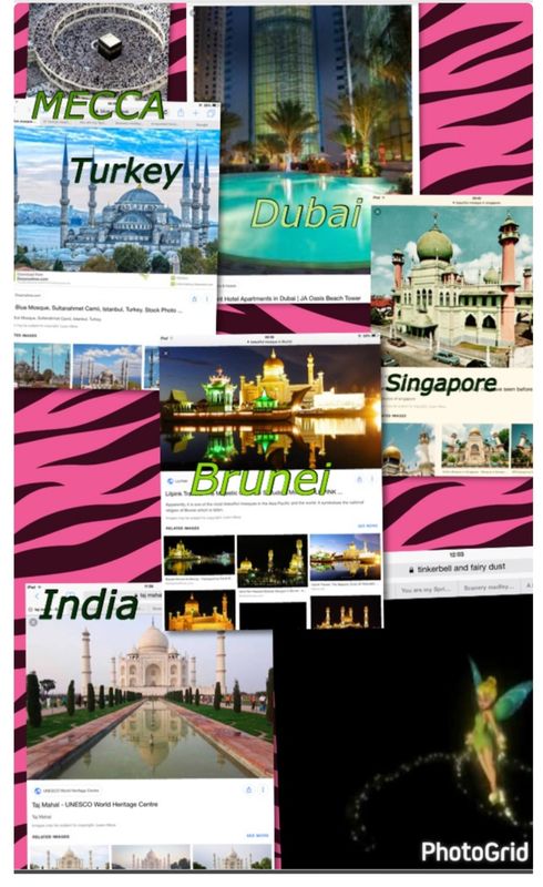 Dream holiday places