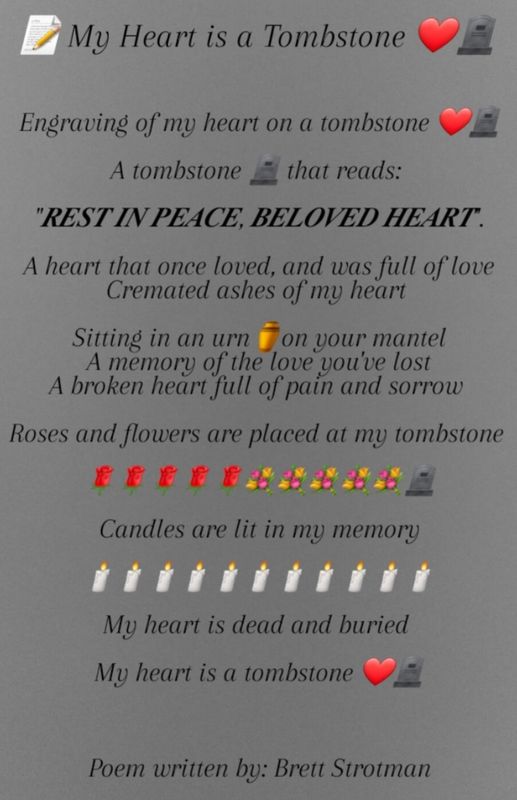 My Heart is a Tombstone β€πͺ¦