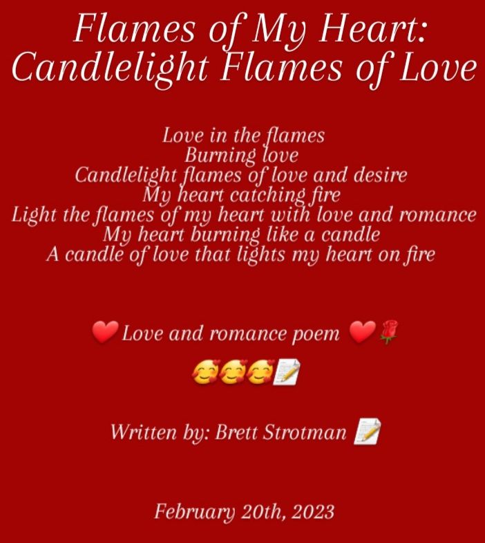 Flames of My Heart: Candlelight Flames of Love