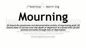 Beyond the mourning of bereavement