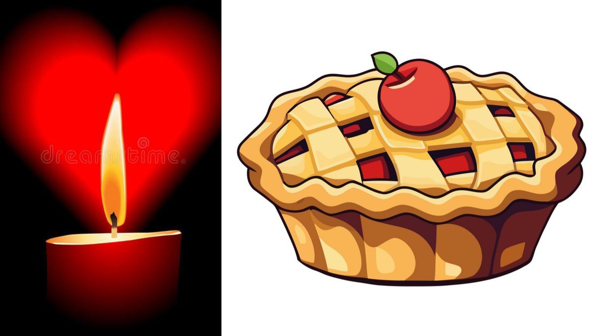 Candle and Apple Pie of Love