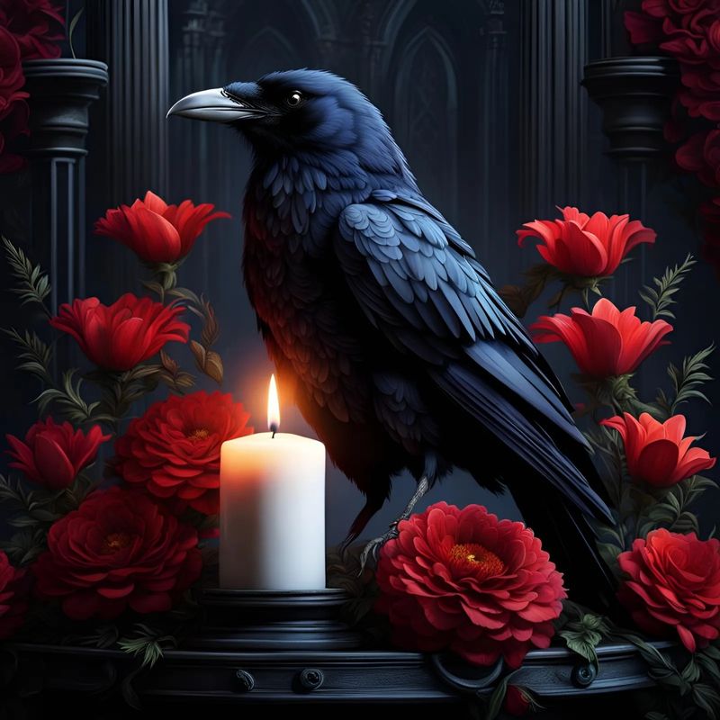 The Raven's Candle Flame