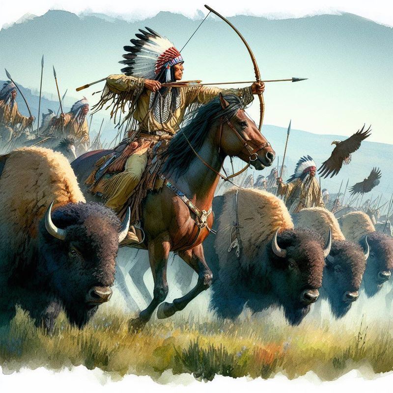a buffalo hunt