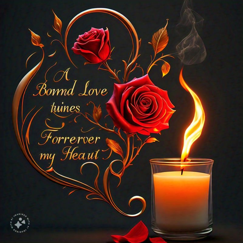 Rose In The Flames 🌹🕯🥰🥰🥰