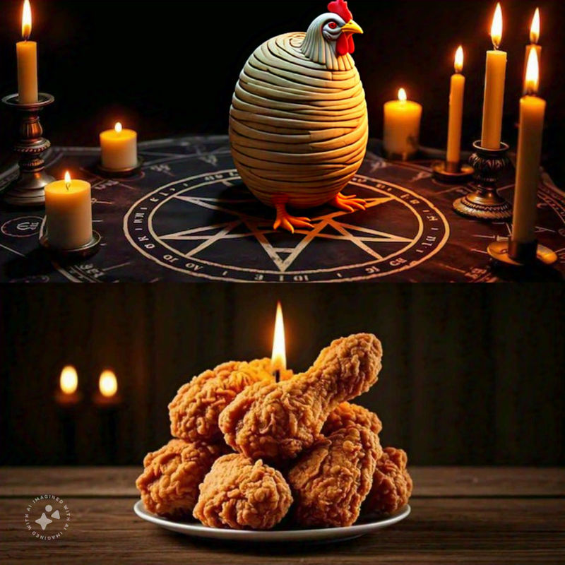 Chicken Sacrifice: Candles and Bones 