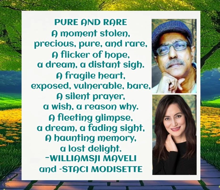 COLLABORATIVE POETRY : PURE AND RARE : WILLIAMSJI MAVELI & STACI MODISETTE 
