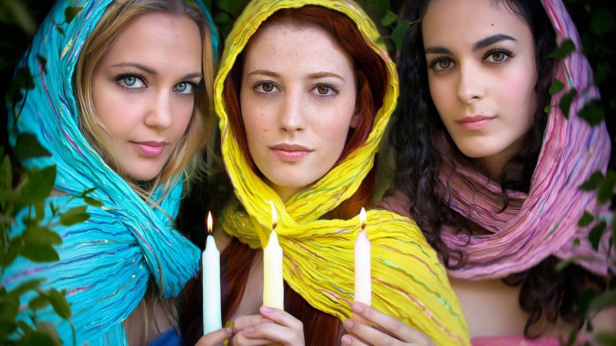 Three Goddesses in Candlelight