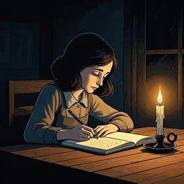 Anne Frank Candlelight Flame