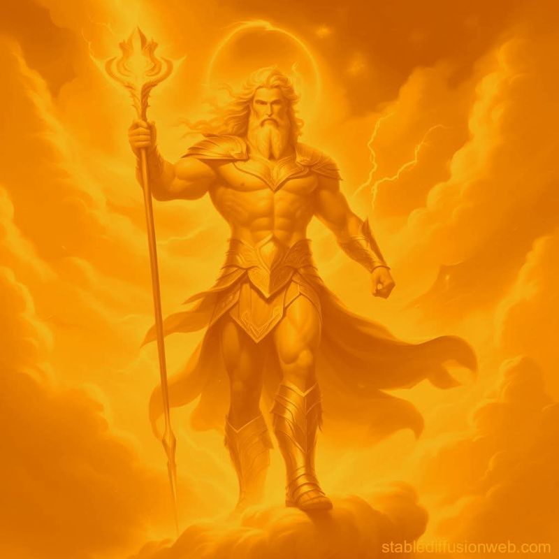 Zeus Golden Lightning Bolt