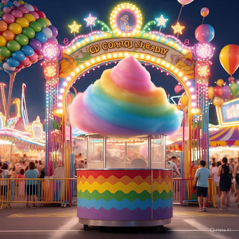 Colors of the Carnival: Cotton Candy Rainbow