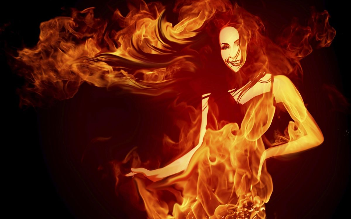 Woman of Fire: Candlelight Beauty