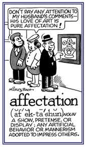 Affectations trailed with pet appellations, particularly endearments
