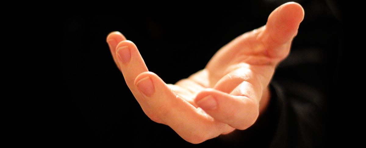 A reaching hand