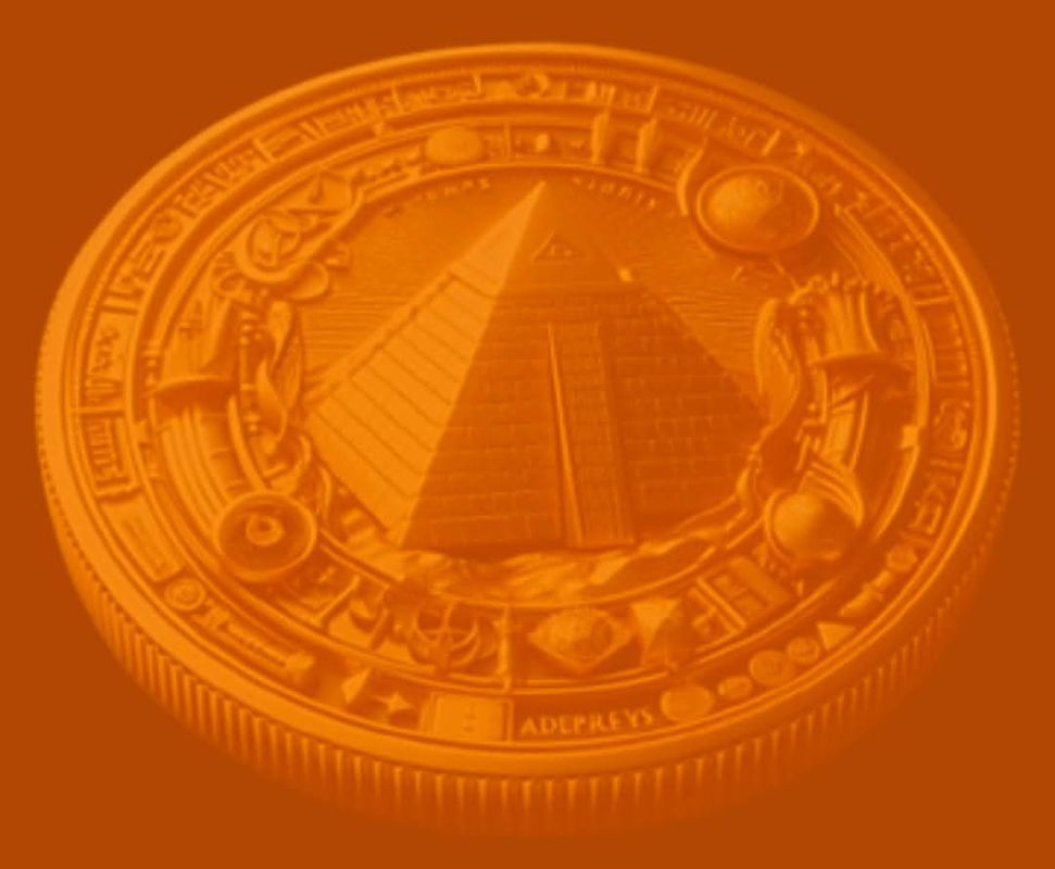 Egyptian Pyramid Gold Coin 