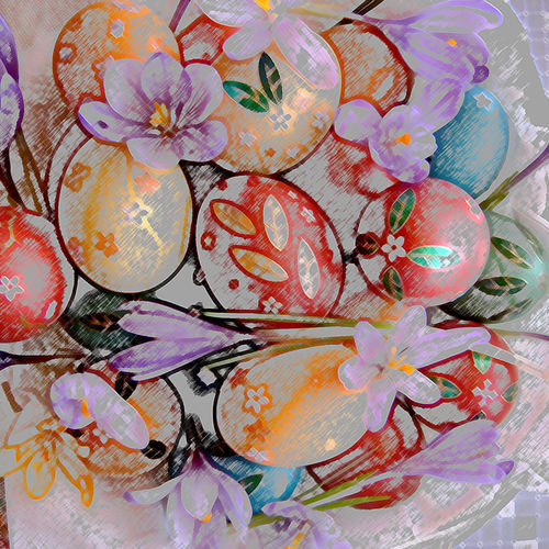 Easter composition