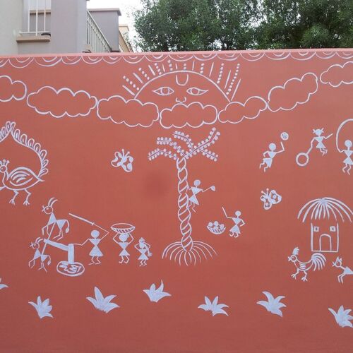 Warli Painting on Wall