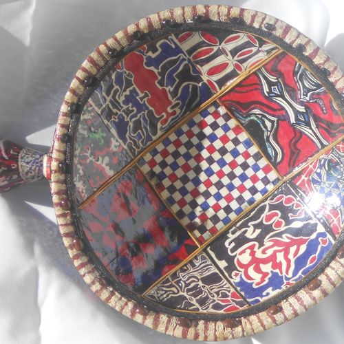 Ethnic Wooden Fruit Bowl