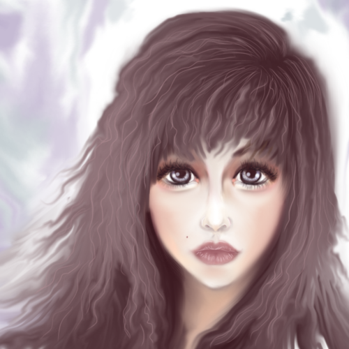 wavy hair sketch