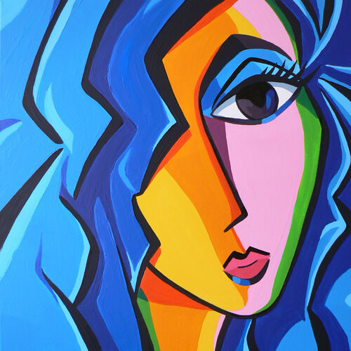 Art Girl Blue